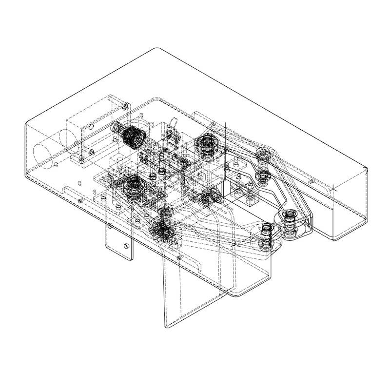 駐輪ロック機構図面